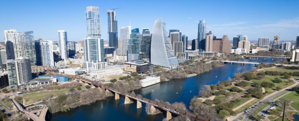 Austin, TX skyline view