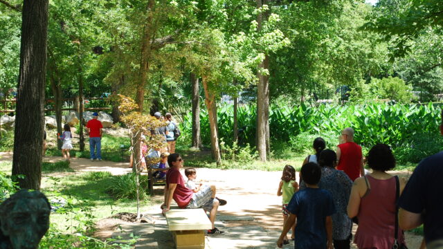 People in Garden